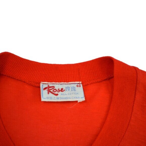 Vintage T Shirt DON'T WORRY BE HAPPY ST. MARTIN Size Small Rose - Picture 4 of 5